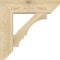 Ekena Millwork Balboa Slat Rough Sawn Bracket w/ Offset Brace, Douglas Fir, 8"W x 28"D x 28"H BKT0806X28X28BOA06RDF - alternate 3